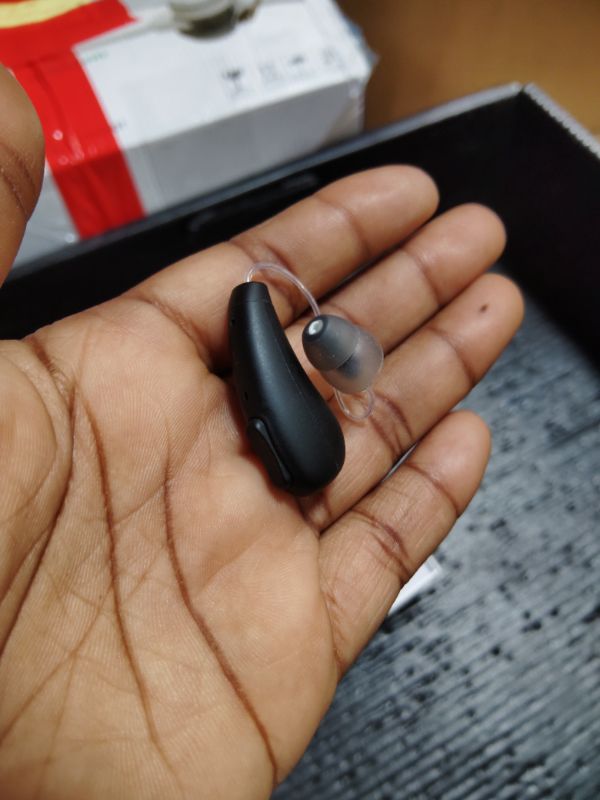 Photo 1 of **RIGHT HEARING AID IS NON-FUNCTIONAL*** SavvyBloom Rechargeable Hearing Aids with Bluetooth for Seniors with Hearing Loss, OTC Hearing Aid for Adults with Noise Cancellation, Superior Sound, Nearly Invisible, Charging Case Included