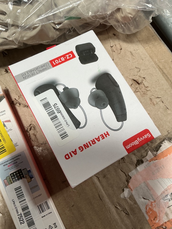 Photo 1 of **RIGHT HEARING AID IS NON-FUNCTIONAL*** SavvyBloom Rechargeable Hearing Aids with Bluetooth for Seniors with Hearing Loss, OTC Hearing Aid for Adults with Noise Cancellation, Superior Sound, Nearly Invisible, Charging Case Included