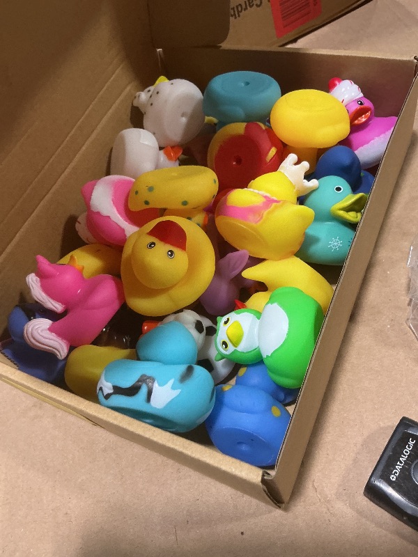 View 2 of 100Pcs Cruise Ducks Tags Kits Includes 30 Cruising Ducks with 30 Cruise Duckies Tags & 40 Rubber Bands Assorted Random Rubber Ducks for Cruise Ship Hiding Cruise Essentials 2026 Ducks
