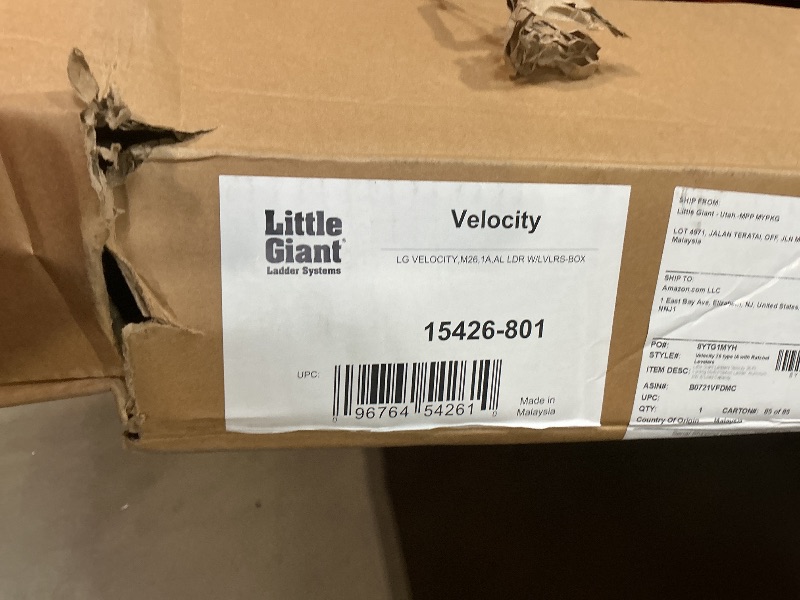 Photo 1 of ***USED***Little Giant Velocity, Aluminum Ladder, 26 ft with Leg Levelers, 15426-801