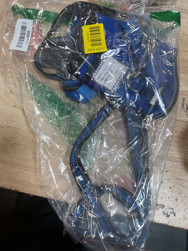 Photo 1 of *** RUNS BIG**** MOOGROU Service Dog Vest Harness and Leash Set+10 Patches,Easy Walk Blue S