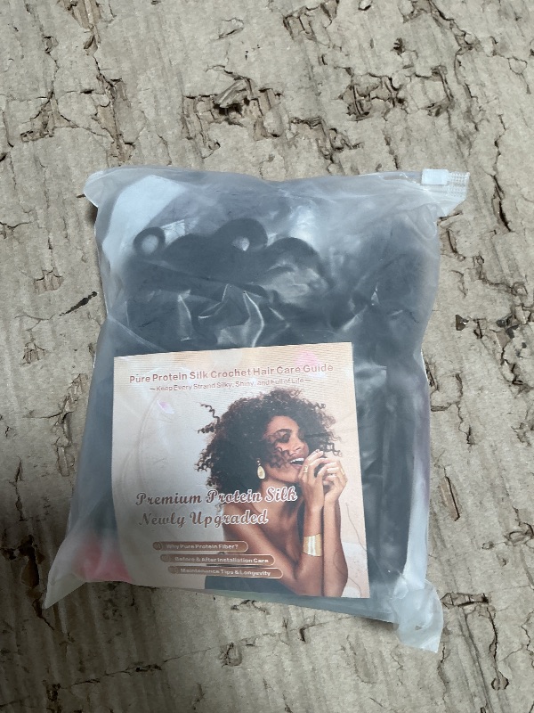 Photo 1 of 120 Strands Curly Crochet Hair Gogo Curl Pure Protein Fiber Close to Human Hair 14 Inch Pre looped Deep Wave Curly Crochet Hair For Black Women Beach Curl Twist Braiding Hair Extensions (14inch 1B)