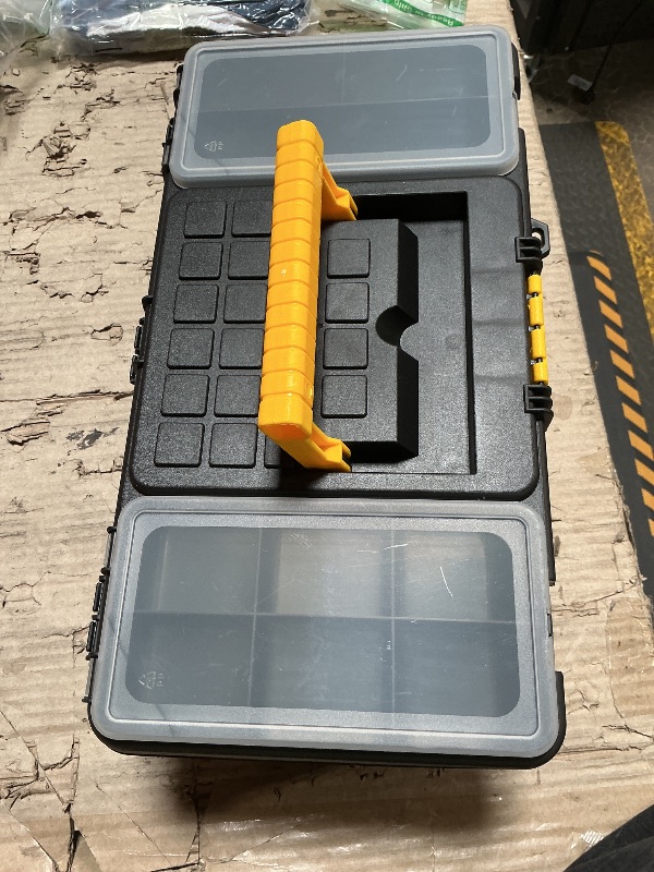 Photo 1 of ***LATCH BROKEN*** Performance Tool W54016 16-Inch Plastic Tool Box with Organizer