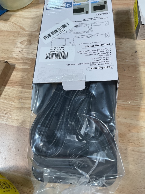 Photo 1 of ***CHANNELS ADVERTISED ON BOX DO NOT PLAY**** 2026 Indoor TV Antenna, Long Range TV Antenna for Smart TV, Digital Antenna for Local Channels with Upgraded Amplifier, Outdoor HDTV Antenna Support 8K 4K 1080p All TVs -38FT Coax Cable
