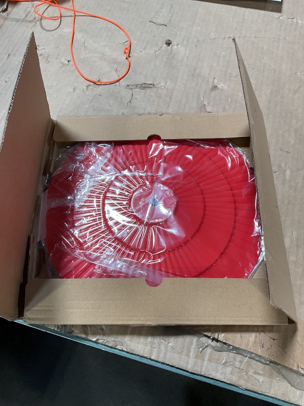 Photo 1 of 11.5" Metal Bird Feeder Rain Guard - Red Dome Shield Umbrella Cover for Hummingbird and Oriole Feeders - Weatherproof Shade Baffle for Outside Garden