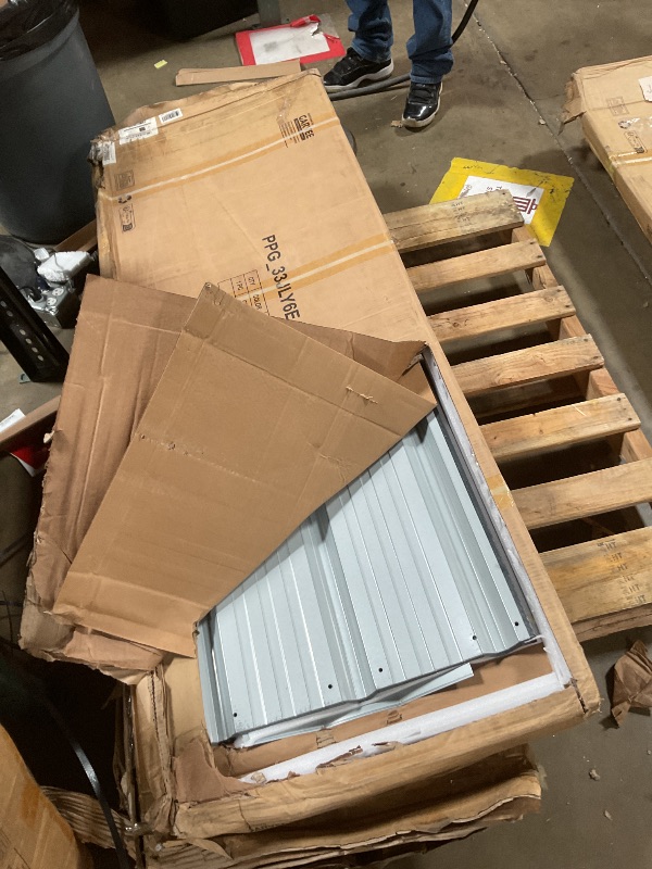 Photo 1 of **VERY MINOR CORROSION ON INDIVIDUAL PIECES SEEN IN PHOTOS (3 total pieces of frame)**GarveeLife 20'X40'x12' Metal Carport for Multiple Vehicles, Heavy Duty Steel Car Ports, Vertical Roof Design, for All-Weather, for Full-Size Pickup Trucks, Boats, and Tr