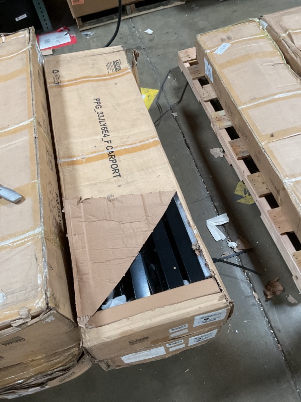 Photo 1 of **VERY MINOR CORROSION ON INDIVIDUAL PIECES SEEN IN PHOTOS (3 total pieces of frame)**GarveeLife 20'X40'x12' Metal Carport for Multiple Vehicles, Heavy Duty Steel Car Ports, Vertical Roof Design, for All-Weather, for Full-Size Pickup Trucks, Boats, and Tr