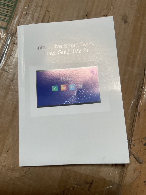 Photo 1 of ****RECOMENDED FOR PARTS ONLY / WON'T CONNECT TO INTERNET & INTERACTIVE TOUCH SCREEN NON-FUNCTIONAL**** Android Interactive Whiteboard, 86inch Smart Board with 4K UHD Touch Screen Flat Panel, All in One Digital Electronic Whiteboard Built in Dual System f