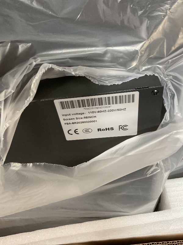 Photo 1 of ****RECOMENDED FOR PARTS ONLY / WON'T CONNECT TO INTERNET & INTERACTIVE TOUCH SCREEN NON-FUNCTIONAL**** Android Interactive Whiteboard, 86inch Smart Board with 4K UHD Touch Screen Flat Panel, All in One Digital Electronic Whiteboard Built in Dual System f