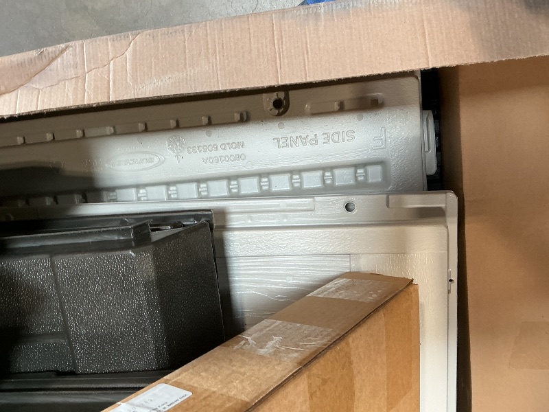 Photo 1 of ***INCOMPLETE SET/ MISSING BOX NUMBER 1 OUT OF 2 BOXES/ ONLY HAS BOX NUMBER 2 OUT OF 2 BOXES**** Suncast 8x10 Ft. Outdoor Storage Shed - Large Resin Outdoor Shed with Floor Included, Lockable Double Doors & Skylights. 547 Cu Ft Tremont Garden Resin Sheds