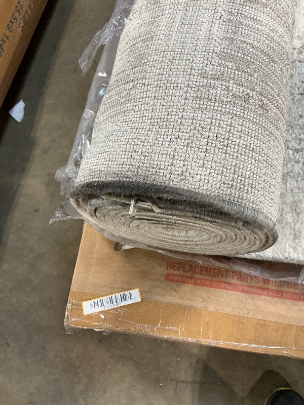 Photo 1 of *** DIRTY BINDING EDGE ***Loloi Amber Lewis Monty Collection MOT-01 Ivory/Taupe 9'-2" x 13', .50" Pile Height, Area Rug