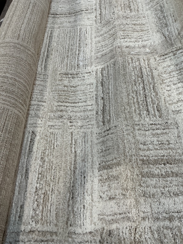 Photo 1 of *** DIRTY BINDING EDGE ***Loloi Amber Lewis Monty Collection MOT-01 Ivory/Taupe 9'-2" x 13', .50" Pile Height, Area Rug
