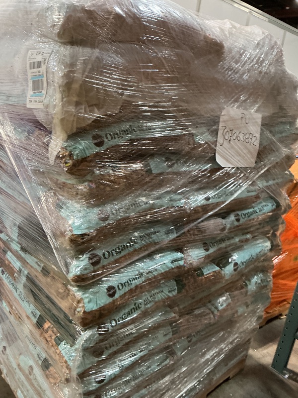 Photo 1 of **WILL BE ON A PALLET. One bag corner damage.**Miracle-Gro Organic All Natural Mulch, 1.5 cu. ft. (80-Bag Pallet)