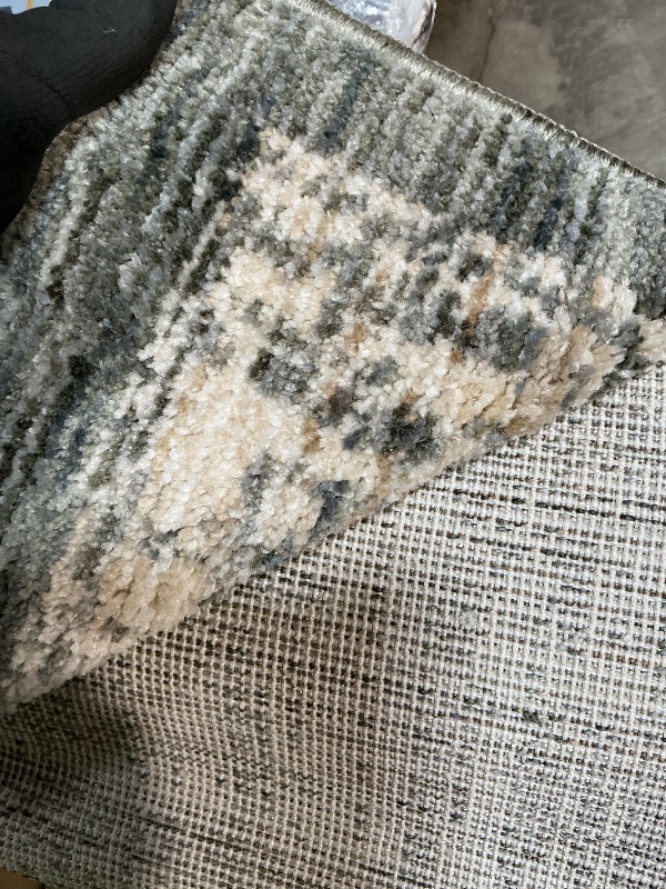 Photo 1 of **dirt**Loloi Winston Collection WIT-01 Denim/Bone 6'-7" x 9'-10", .38" Pile Height, Area Rug, Soft, Durable, Non-Shedding, Easy Clean, Rug for Living Room
