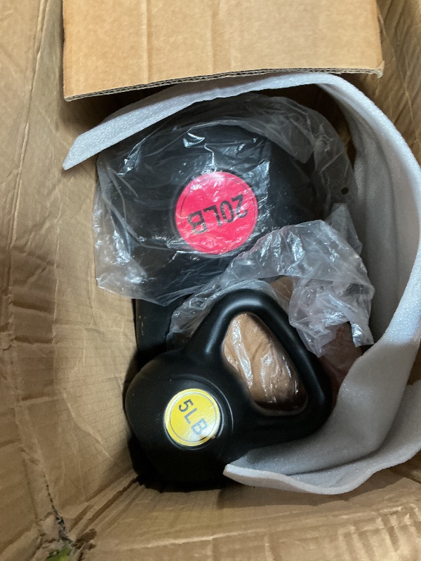 Photo 1 of ** 20 pound and 5 pound only**Fitvids Kettlebell Sets 4 Piece Strength Training KettleBells Weight Set 5lb, 10lb, 15lb, 20lb Kettle Bell