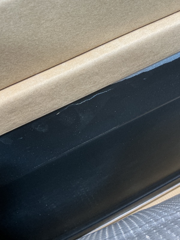 Photo 1 of ** puncture /cracking damage** JUBEST 36in. x 80in. Bifold Door, 1 Panel Bifold Interior Doors, Hollow Core Bi Fold Closet Door with Hardware Kit Include, Folding Doors for Laundry, Pantry & Bedroom, Vinyl Wrapped Textured Black