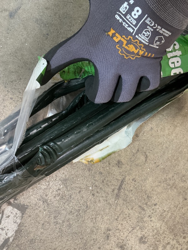 Photo 1 of ** multiple bend damage. One is missing.**Jollybower 10pcs Steel Plant Stakes 6 Feet,Sturdy Plant Sticks, Plastic Coated Metal Garden Stakes Supports Climbing for Tomato, Bean, Flowers, Tree Potted