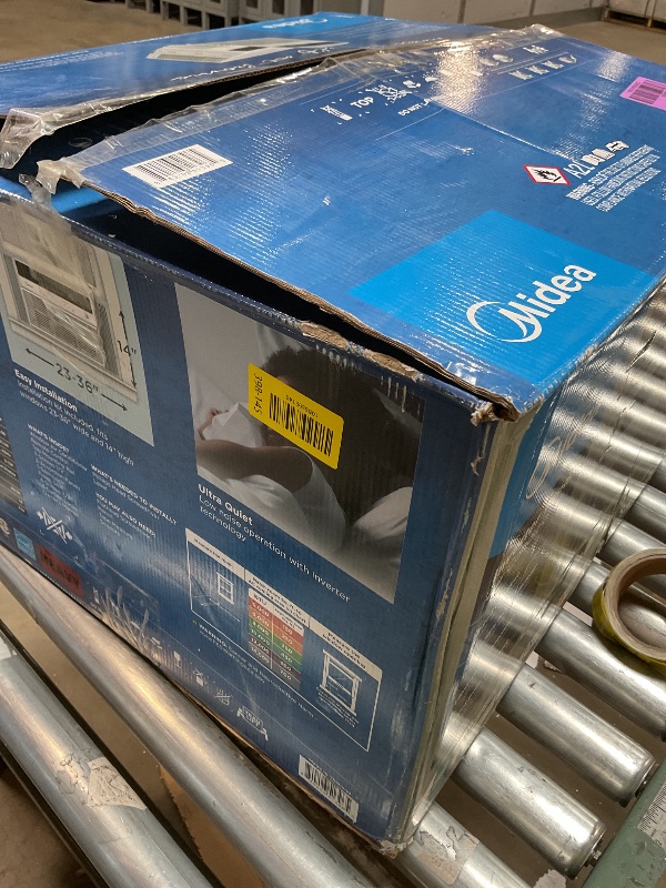 Photo 1 of ***FOR PARTS ONLY/ DOESN'T BLOW COLD AIR**** idea 10,000 BTU Smart Inverter Window Air Conditioner with APP, Alexa Control, 115V AC Unit Cools up to 450 Sq. Ft, Quiet Operation, Energy Saving, Remote & Easy Installation Kit, White