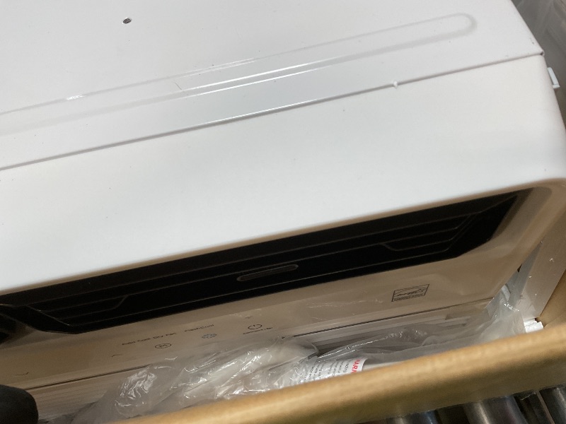 Photo 1 of ***FOR PARTS ONLY/ DOESN'T BLOW COLD AIR**** idea 10,000 BTU Smart Inverter Window Air Conditioner with APP, Alexa Control, 115V AC Unit Cools up to 450 Sq. Ft, Quiet Operation, Energy Saving, Remote & Easy Installation Kit, White