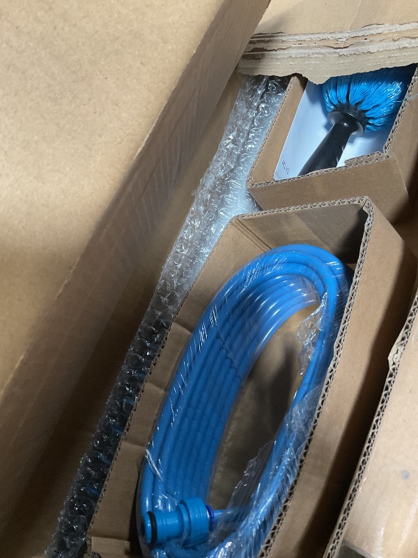 Photo 1 of ****RECOMENDED FOR PARTS / MISSING ASSEMBLY PIECES*** IGADPole 28 FT Water-Fed Washing Kit with Soap-Dispenser, Brush, 10? Squeegee & Cobweb Duster for Windows, Gutters, Solar Panels & Exterior Walls
