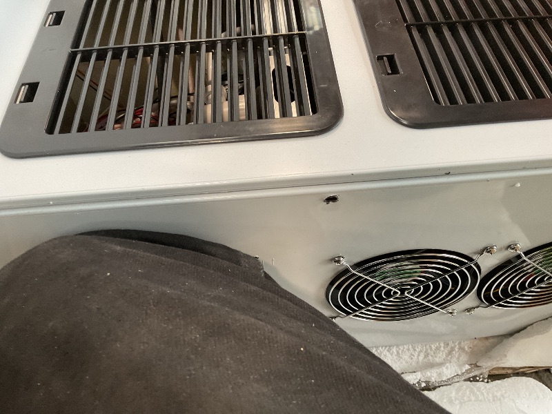 Photo 1 of **FRAME IS LOOSE**11.1in.60 lb./Day Nugget Ice Cubes,Double-Inlet Countertop Ice Maker 2-in-1Ice Maker Water Dispenser in Stainless steel