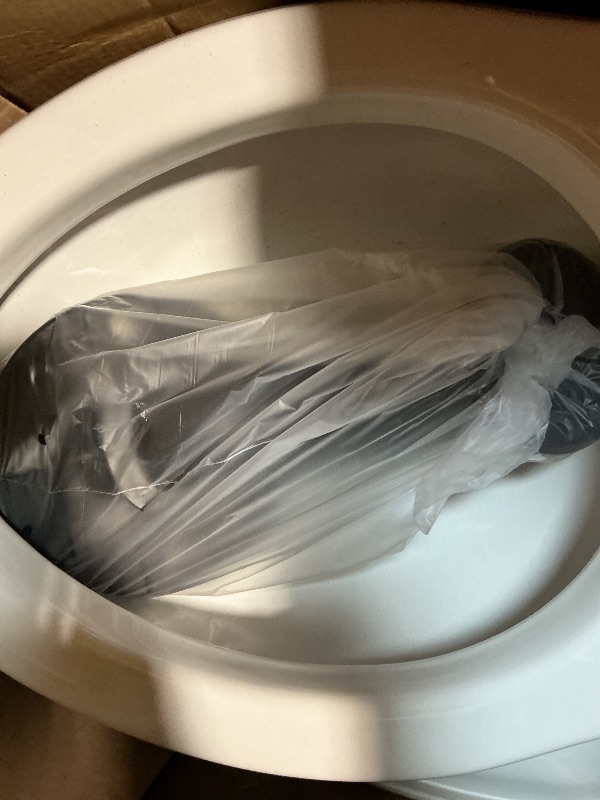 Photo 1 of ***MISSING TOP FOR BACK***KOHLER K-6428-0 Memoirs Stately Comfort Height Skirted One-Piece Compact Elongated 1.28 GPF Toilet with AquaPiston Flush Technology and Left-Hand Trip Lever, White