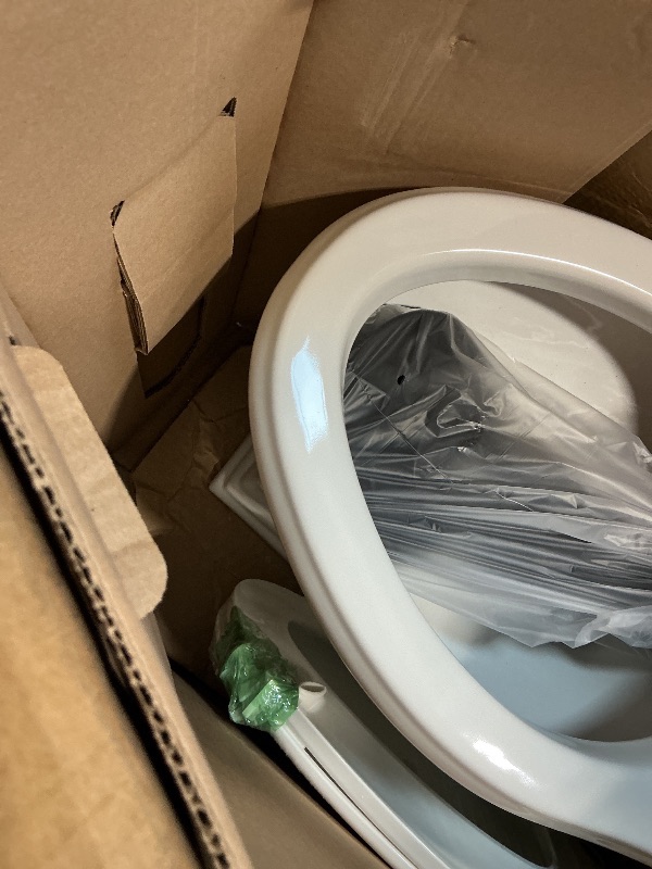 Photo 1 of ***MISSING TOP FOR BACK***KOHLER K-6428-0 Memoirs Stately Comfort Height Skirted One-Piece Compact Elongated 1.28 GPF Toilet with AquaPiston Flush Technology and Left-Hand Trip Lever, White