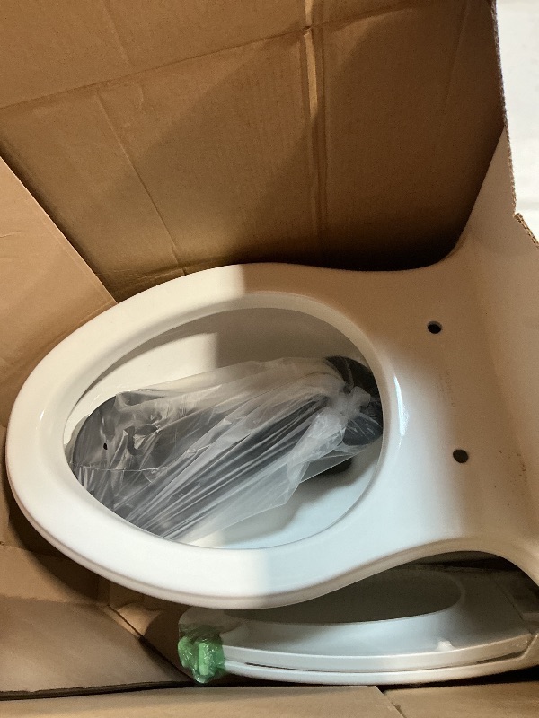 Photo 1 of ***MISSING TOP FOR BACK***KOHLER K-6428-0 Memoirs Stately Comfort Height Skirted One-Piece Compact Elongated 1.28 GPF Toilet with AquaPiston Flush Technology and Left-Hand Trip Lever, White