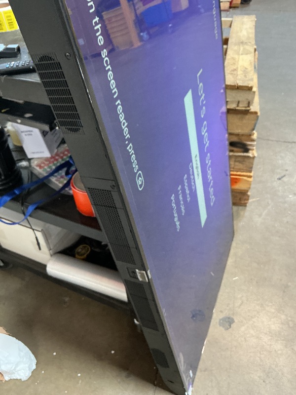 Photo 1 of ***BOTTOM OF TV FRAME CRACKED*** Roku Smart TV 2026 – 65-Inch Select Series, 4K QLED TV – Roku TV with Voice Remote – Flat Screen QLED Television with Wi-Fi for Streaming Live Local News, Sports, & Movies – Bluetooth Headphone Mode