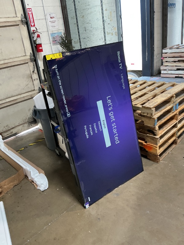 Photo 1 of ***BOTTOM OF TV FRAME CRACKED*** Roku Smart TV 2026 – 65-Inch Select Series, 4K QLED TV – Roku TV with Voice Remote – Flat Screen QLED Television with Wi-Fi for Streaming Live Local News, Sports, & Movies – Bluetooth Headphone Mode