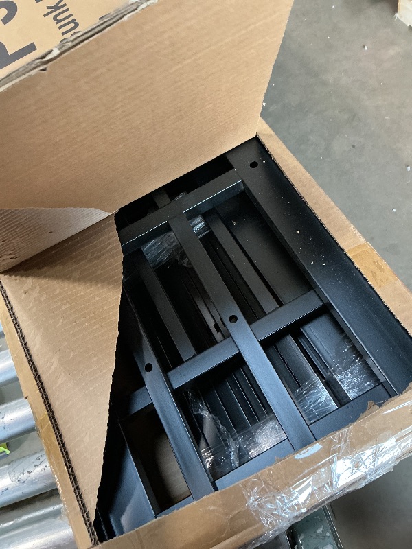 Photo 1 of ****MISSING PIECES***PARTS ONLY***  Bellemave Bunk Bed Full Over Full?Metal Bunk beds with Storage Shelves, LED Light Strip, and USB Power Strip, Upper Bed with Desk, Black