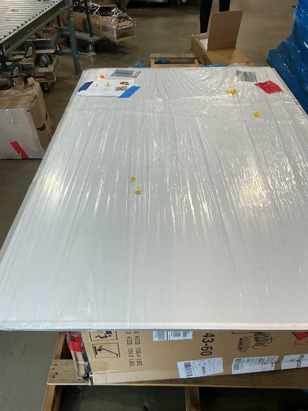 View 2 of *** MINOR BEND ***VIZ-PRO Dry Erase Board/Magnetic Whiteboard, 72 x 48 Inches, Large Wall Mounted Board for School Office and Home 6' x 4'