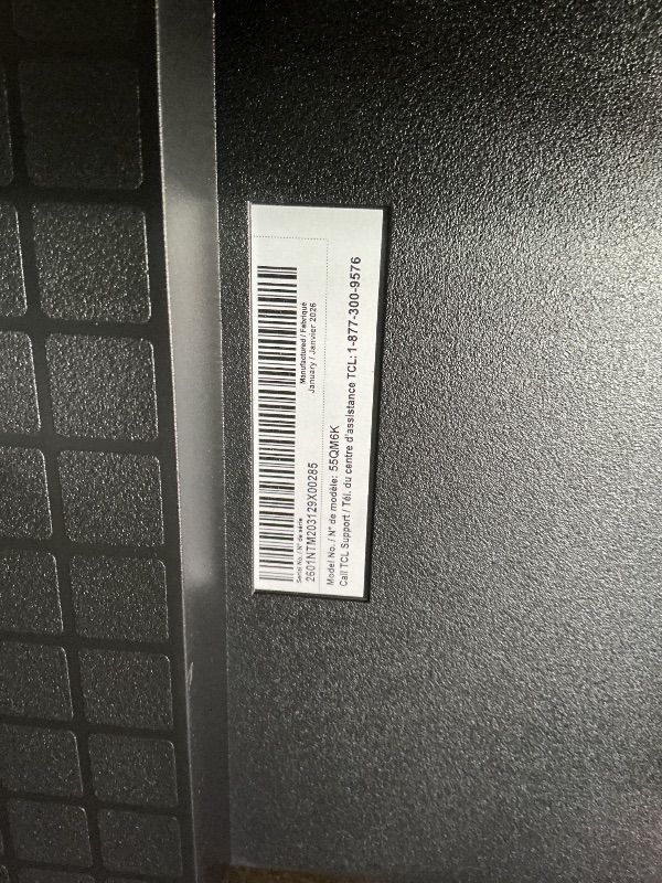 Photo 1 of *** REMOTE DOES NOT TURN TV ON***TCL 55 Inch Class QM6K Series | Mini LED QLED 4K HDR | 55QM6K, Latest Model | 120HZ-144HZ High Brightness Smart Google TV Dolby Atmos Onkyo Audio | Voice Remote Alexa Gaming Streaming Television