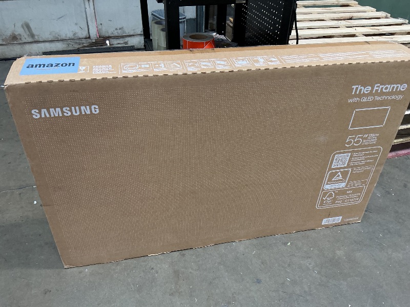 Photo 1 of ***USED***Samsung 55-Inch Class The Frame LS03F 4K QLED Smart TV (2025 Model) Slim Fit Wall Mount, Modern Frame Design, NQ4 AI Gen2 Processor, Art Mode, Artful Picture Quality, Samsung Vision AI, Alexa Built-in