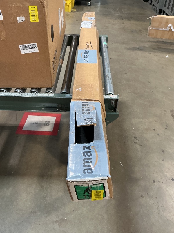 Photo 1 of ****POSIBBLY FOR PARTS / HAS EXTRA HOLES DRILLED**** Modern Aluminum Handrail Grab Bar Kit, Adjustable Steel Brackets Included, Returns to Wall, Powder Coated Finish (Black, 5 Foot Handrail Set)