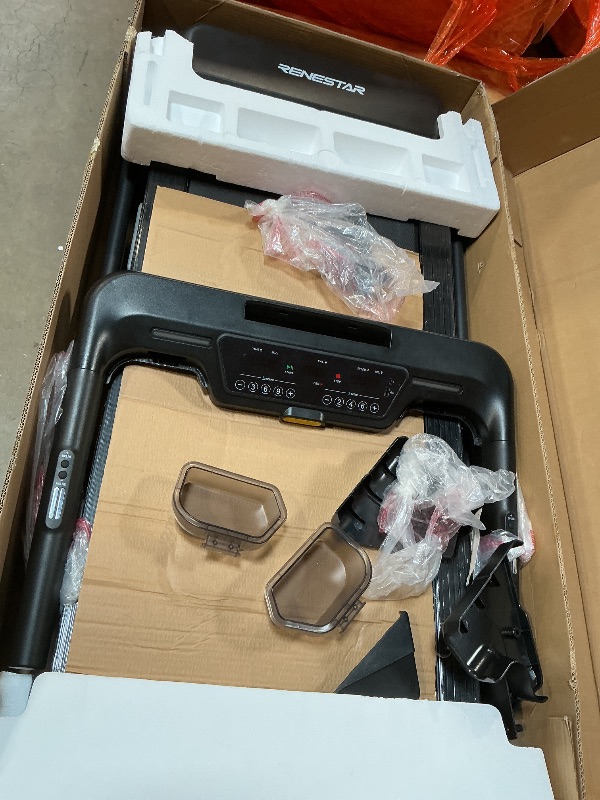 Photo 1 of **Renestar Treadmills for Home, Treadmill with Auto Incline, Folding Treadmills for Running Walking, 300LBS Weight Capacity, Max Speed 10MPH, Bluetooth Speaker, Pulse Monitor