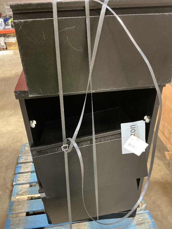 Photo 1 of *** BROKEN SHELF PIECES AND MINOR SCRATCHES ***MilleLoom 3 Drawer Lateral File Cabinet Metal Lateral Filling Cabinet with Lock, Lockable File Cabinets for Home Office with Letter/Legal/F4/A4 Size Storage Black