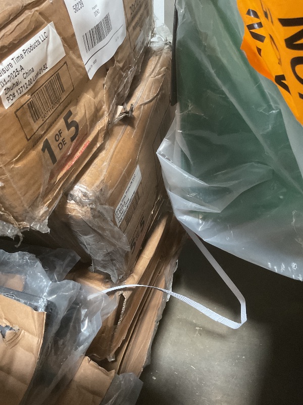 Photo 1 of ** will need a truck for pick up. One Pallet of five boxes.**Backyard Discovery Evanston 10-ft W x 20-ft L x 8-ft 2-in H Black Metal Attached Pergola