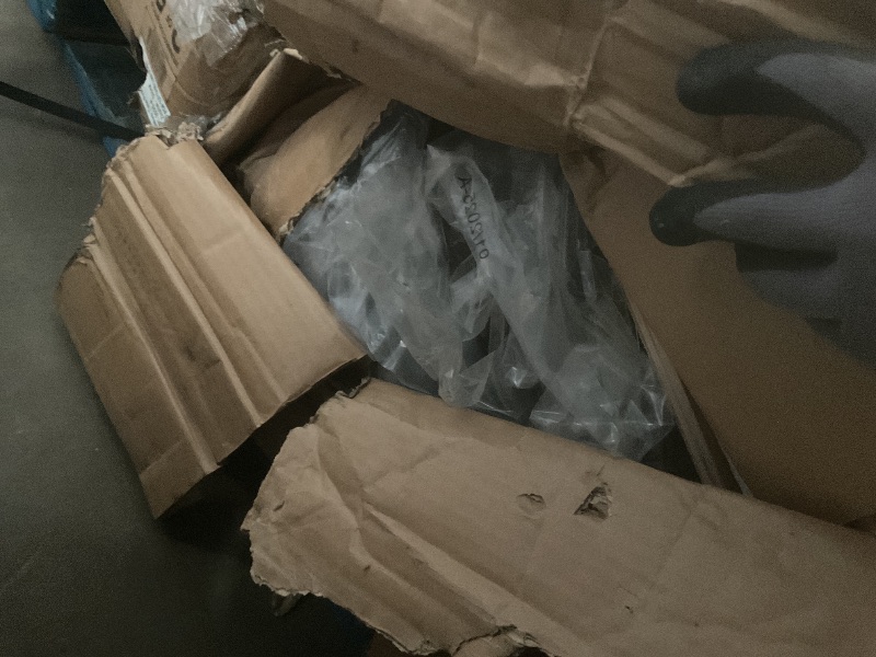 Photo 1 of ** will need a truck for pick up. One Pallet of five boxes.**Backyard Discovery Evanston 10-ft W x 20-ft L x 8-ft 2-in H Black Metal Attached Pergola
