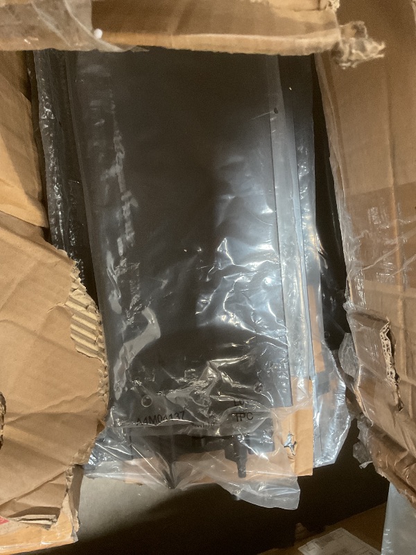Photo 1 of ** will need a truck for pick up. One Pallet of five boxes.**Backyard Discovery Evanston 10-ft W x 20-ft L x 8-ft 2-in H Black Metal Attached Pergola