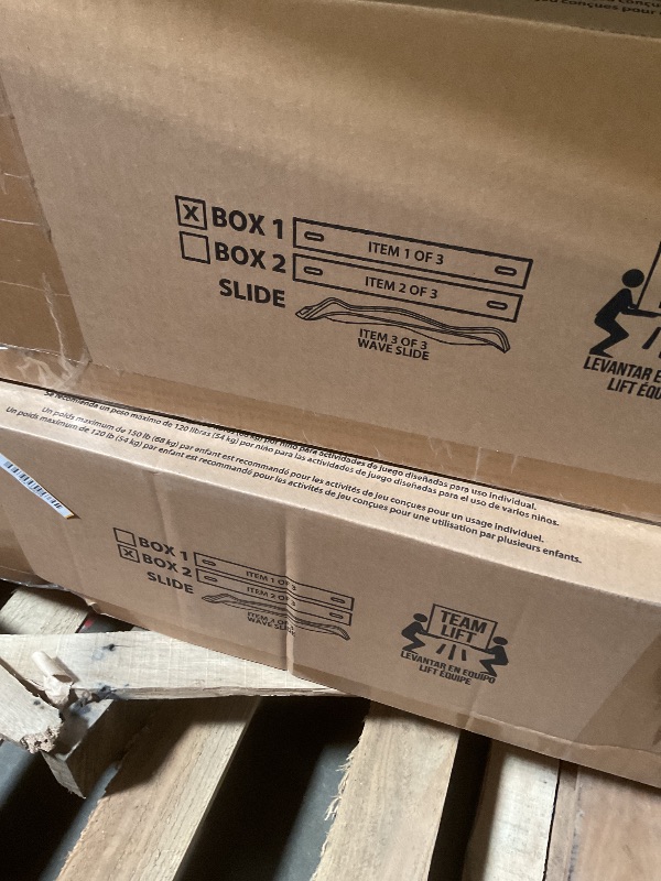Photo 1 of ** dirt from transport. Minor scrape damage from transport. Two boxes and one slide** **Backyard Discovery Canyon Creek Cedar Wood Swing Set with Wave Slide, Clubhouse, Play Kitchen, Picnic Area, Belt Swings, Web Swing, Rock Wall, Balconies, Playhouse, St