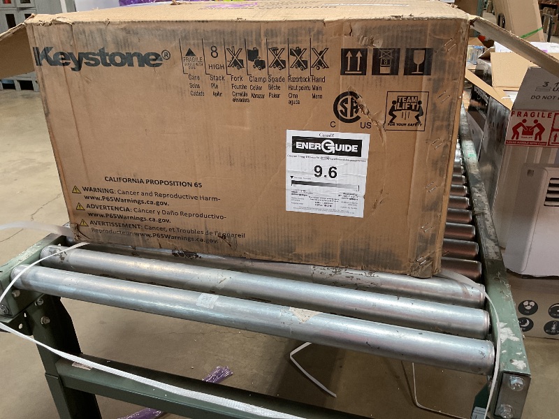 Photo 1 of ****needs 220 plug****
Keystone 10,000 BTU Wall Mounted Air Conditioner with Supplemental Heat and Dehumidifier, 230V, Wall AC with Remote Control for Small and Medium Sized Rooms up to 450 Sq.Ft., Quiet, High Efficiency AC