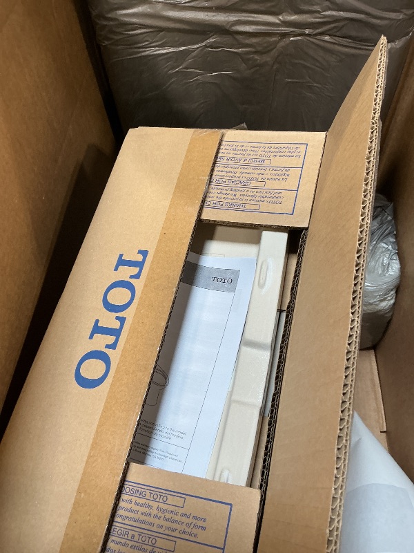 Photo 1 of *** ONLY BACKPIECE ***TOTO Drake Two-Piece Elongated 1.6 GPF Universal Height TORNADO FLUSH Toilet with CEFIONTECT, Cotton White - CST776CSFG#01