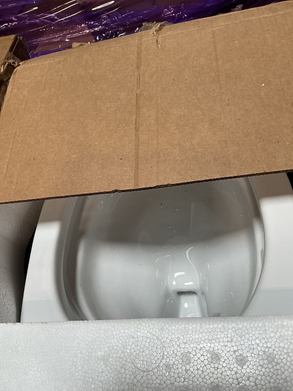 Photo 1 of *** NO TANK OR TOILET SEAT ***TOTO Drake Two-Piece Elongated 1.6 GPF Universal Height TORNADO FLUSH Toilet with CEFIONTECT, Cotton White - CST776CSFG#01