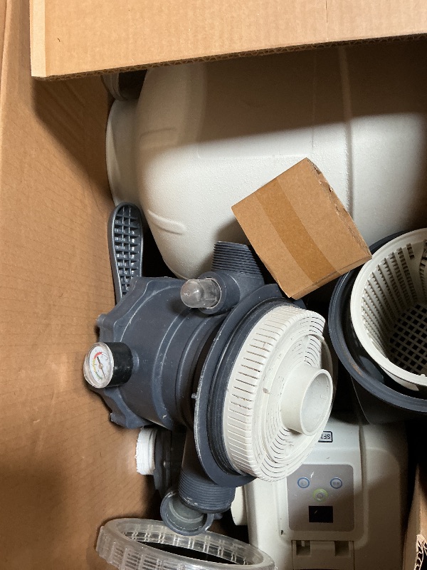 Photo 1 of *** SAND STILL IN PUMP ***INTEX 3,000 GPH Krystal Clear Sand Filter Pump for Above Ground Pools, Swimming Pool Pump with Automatic Timer - Improved Circulation, Filtration, & Clarity