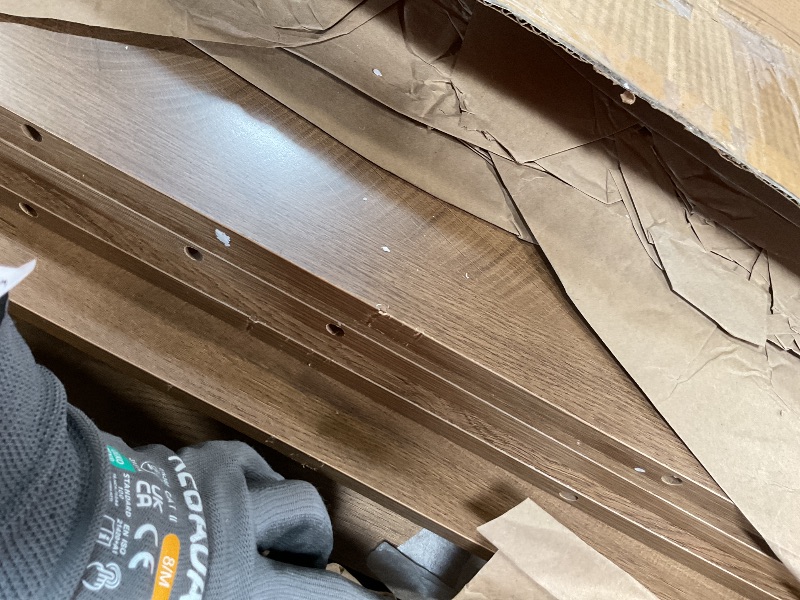 Photo 1 of **scrape damage**Tribesigns Farmhouse Console Table, 47 Inches Entryway Console Table with Storage, Industrial Hallway Accent Table for Living Room, Entrance