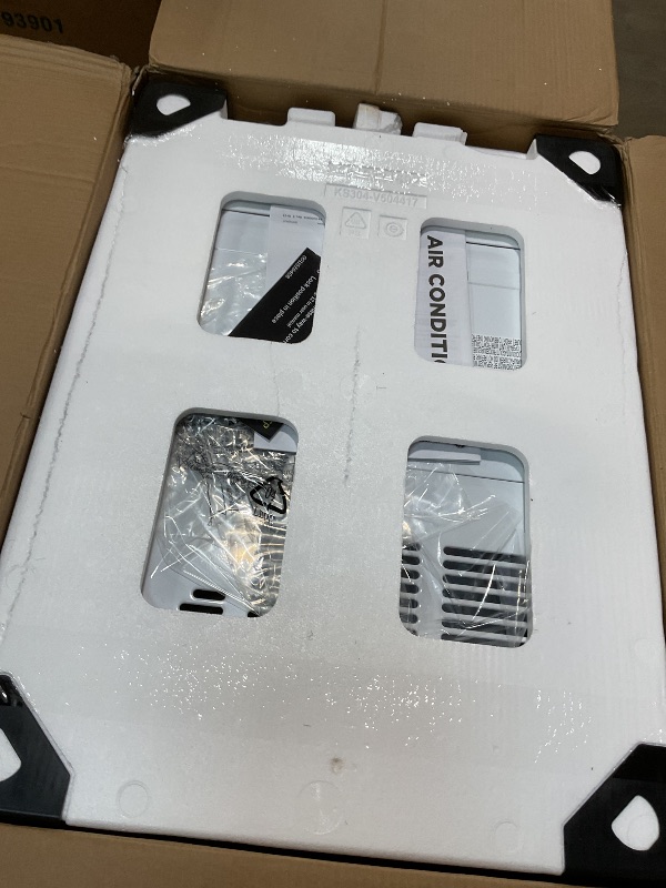 Photo 1 of ** corner of cover is cracked**GE Profile ClearView Window Air Conditioner Unit, 8,300 BTU, Energy Efficient Cooling up to 350 sq ft., Ultra Quiet, SMART Home Capable, Includes Remote, White