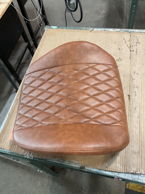 View 4 of *ONLY CHAIR CUSHIONS/PARTIAL SET*YFO Home Office Desk Chair Office Rubber Casters Ergonomic Computer Chair with Lumbar Support Adjustable Height Rolling Swivel Executive Task Armrests Chair? Brown Leather