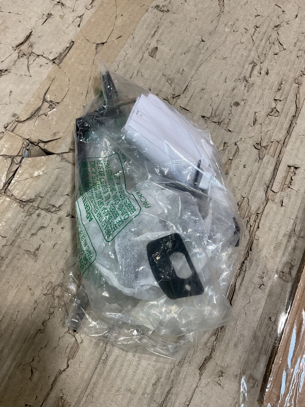 Photo 1 of ***POSSIBLY FOR PARTS/ UNKNOWN MISSING PIECES**** AEEKEL Black Front Door Handle No Lock, Exterior Entry Door Handle with Interior Passage Levers, Front Door Lock Set for Left Right Handle Doors, Deadbolt Set Not Included, Non-Locking