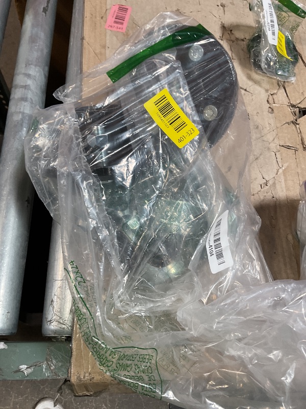 Photo 1 of ***FOR PARTS /MISSING PIECES*** iBroPrat 2 Sets 3500lb Trailer Hub Kit 5 Bolt 4.5, Trailer Axle Kit for 3500 lb 5 Lug Diameter 6.34" Trailer Hub with L44649(I.D 1-1/16'') L68149(I.D 1-3/8'') Bearing Extra Dust Cap and Rubber Plug